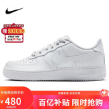耐克NIKE女大童空军一号AF1 新年礼物 运动鞋DH2920-111白37.5