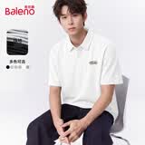 班尼路（Baleno）半袖POLO衫男夏季休闲百搭翻领上衣男士宽松潮流高级感短袖T恤