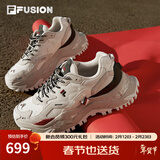 FILA FUSION斐乐女鞋BIANCO老爹鞋季新款硬糖鞋休闲鞋厚底运动鞋女 微白/甲虫绿-RD 36