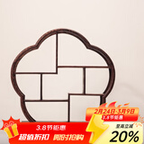 容山堂 颐阁实木茶杯架子茶具收纳架茶具架茶壶架茶宠小博古架鸡翅木 鸡翅木博古架-湛蓝