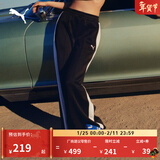 彪马（PUMA）ROSE朴彩英同款低腰直筒经典T7休闲针织长裤女631907 黑色-01 M (160/62A)