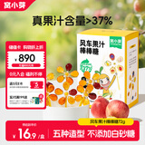 窝小芽风车果汁棒棒糖72g 儿童零食水果软糖凝胶棒棒糖果享宝宝零食食谱