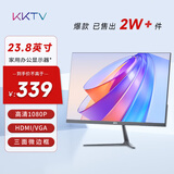 KKTV 23.8英寸 办公显示器  75Hz高刷率 三面微边框 可壁挂 高清电脑显示屏 低蓝光 K24ZH