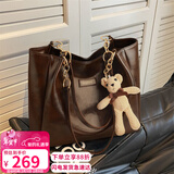 爱情海牛皮包包女包托特包大容量单肩高端品牌送生日情人节礼物女朋友