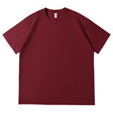 凡客诚品vancl 短袖T恤全棉圆领夏装男女同款 深酒红 XL （建议130-150斤）