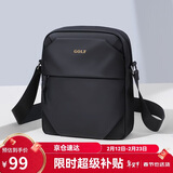 高尔夫（GOLF）单肩包男士休闲斜挎包男轻便百搭随身ipad手机包防泼水挂包运动包