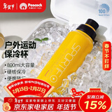 孔雀（Peacock）大容量运动杯 不锈钢水杯 便携保温杯保冷杯