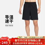 耐克（NIKE）男运动短裤 夏季梭织短裤休闲裤 跑步速干 DV9331-010 黑 S
