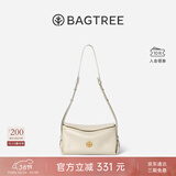 BAGTREE【38节礼物】包包树奶盒包植鞣皮单肩斜挎腋下通勤Hobo枕头女士包 皎月白-小号【双磁吸款】 高级小众