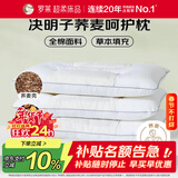 罗莱家纺 枕头枕芯脊椎枕 100%全棉决明子荞麦花草护颈枕 46*72