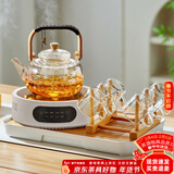 忆壶茶（YIHUTEA）煮茶壶电陶炉套装煮茶器烧水壶整套茶具泡茶壶养生炉功夫围炉套装 【手工编绳创意壶】至尊10件套