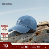Calvin KleinJeans男女情侣中性简约ck刺绣潮流复古棉质弯檐牛仔棒球帽礼物