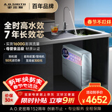 史密斯（A.O.SMITH）佳尼特净水器 蓝鲸1400G 家用净水器厨房专用台下用净水机直饮一体机 7年RO膜 冠军之选CR3600AE1