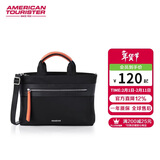 美旅单肩斜挎包时尚轻商务女款手提包斜挎包QV5 黑色 新年礼物