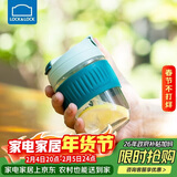 乐扣乐扣（LOCK&LOCK）咖啡杯耐热玻璃水杯子男女学生便携式双饮吸管杯随手杯350ML绿色