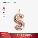 CHARLES&KEITH情人节个性字母吊坠挂坠生日礼物情人节礼物送女友CK5-72120241-N S 1个