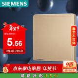 西门子（SIEMENS）开关面板 空白面板 86型盖板 致典日曜金5UH14133NC03