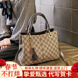 奈佰琪实用生日礼物女士包包女包大容量斜挎包单肩包手提包托特送老婆 556浅灰色 礼盒装+玫瑰花