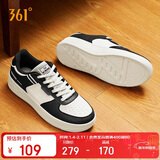 361°运动男鞋春夏季学生复古厚底增高小白休闲板鞋子男672426615-4