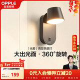 欧普照明（OPPLE）光爱壁灯黑高显色卧室床头过道走廊楼梯户外温馨墙灯柔和大发光面