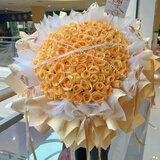 幽客玉品春节鲜花速递红玫瑰花束表白送女友老婆生日礼物全国同城配送 99朵香槟玫瑰花束