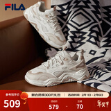 FILA 斐乐山丘鞋COLLINA女鞋复古运动鞋春新款户外休闲老爹鞋 棉花糖/朴色-MA 38.5