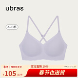 ubras无尺码云感托美背文胸内衣女无钢圈胸罩日常内搭可外穿 柔灰紫色 标准版（100-130斤）