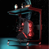 蔓斯菲尔（MSFE）小型桌边床边可升降电竞电脑桌 书房可移动置物架主机架