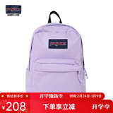 JANSPORT杰斯伯书包轻便双肩包男女旅行包简约背包电脑包学生校园 4QUT5M9暮山紫/风信紫-侧边袋