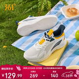 361°运动鞋男春季保暖革网通勤厚底登山休闲跑步鞋子男672522202F-7