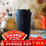 乐扣乐扣（LOCK&LOCK）遇见元气保温保冷咖啡杯弹跳盖男女颜值水杯400ML蓝色LHC3271NVY