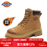 Dickies男士马丁靴高帮时尚男靴工装靴情侣靴男 土黄-加绒 40-男女款