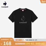 乐卡克（Le coq sportif）法国公鸡夏季男士圆领短袖T恤 L242UECA0304 炫黑色-2 XL