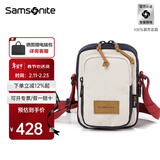 新秀丽（Samsonite）时尚随身男士小包单肩包斜跨手机包休闲轻便胸包\QU8 红色/蓝色