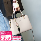 viney牛皮包包女包斜挎妈妈包中年单肩手提送生日情人节礼物女朋友老婆