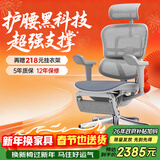 Ergonor保友金豪b雄鹰 人体工学椅 电脑椅 电竞椅办公椅子可躺老板椅 【金豪b雄鹰】银白(云感科技座垫)+躺舒宝