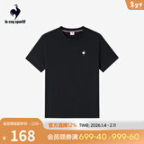 乐卡克法国公鸡夏季圆领短袖T恤 L242UECA0301 炫黑色-2 L