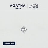 AGATHA/瑷嘉莎 人鱼之泪项链女士 新年情人节生日礼物送女友闺蜜高级感 明星同款（39CM-大号2.96克拉）