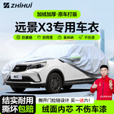 智汇吉利远景x3专用车衣全车罩远景x3 pro防暴晒隔热防雨雪加厚牛津布 2017-2021款吉利远景X3专用车衣全车罩 加厚防暴晒防雨防风防水防雪防霜防冰雹牛津布车衣车罩