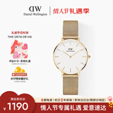 丹尼尔惠灵顿（DanielWellington）DW女士手表轻奢流金金属表带石英腕表送女友情人节礼物DW348