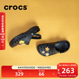 卡骆驰（CROCS）洞洞鞋贝雅男鞋女鞋轻便耐磨一脚蹬拖鞋休闲鞋|10126 黑色-001 41 /42(260mm)