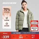 斯凯奇新年礼物2025冬季保暖时尚百搭男女同款羽绒外套P423U038