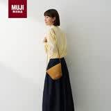 MUJI纸编 托特包  女式夏季包包  手提包斜挎包 水桶状 浅棕色