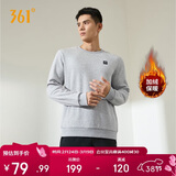 361°卫衣男装秋冬季长袖运动服休闲圆领宽松加绒上衣服652344801D-7