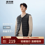 波司登25年羽绒马甲男士秋冬90绒轻薄圆领修身短款休闲送礼物外套