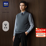HLA海澜之家针织背心男轻商务经典系列打底毛衣冬季男