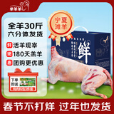 芈羊羊宁夏滩羊肉鲜切全羊整只分割净重30斤生鲜年货礼盒盐碱地源头直发