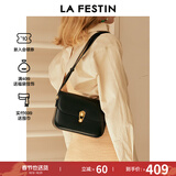 拉菲斯汀（La Festin）【董璇同款】包包女新款星球包单肩斜挎腋下小方包生日情人节礼物 骑士黑