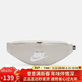 耐克（NIKE）NIKE男女腰包 单肩包斜挎包胸包休闲包DB0490-104 灰白均码