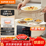 苏泊尔（SUPOR）电炖盅 电炖锅 隔水炖煮 家用煮粥煲汤锅燕窝炖盅 白瓷内胆炖汤锅上蒸下炖DZ25FC859 2.5L多功能锅